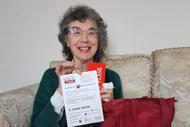 May Whiting from the Care and Repair Warm at Home service is supporting the winter campaign