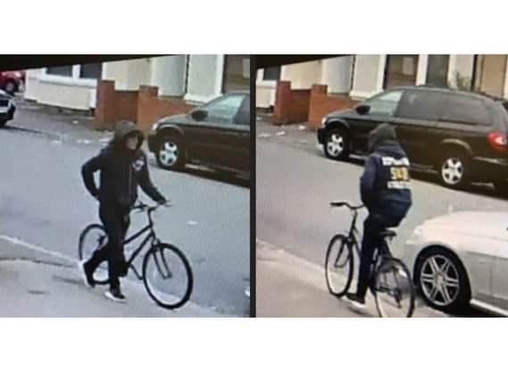 Police have released CCTV images of this man in connection with an alleged handbag theft.