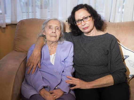Sylvia and Lynn Johnson at their home in Kingsthorpe. Lyn fears her mother's specialist dementia team will be lost as part of a review of county council contracts.