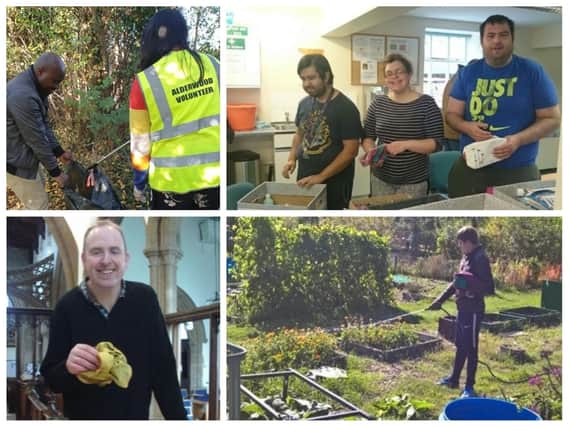 Alderwood's service users all hold jobs in their local communities - from polishing brass at their local church to litter picking to growing veg at an allotment.