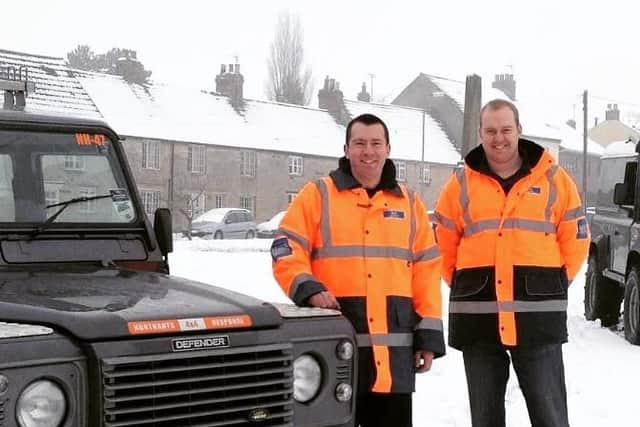 Pictured L-R: chairman Gordon Brown and volunteer Mark Solesbury.