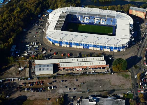 Aerial view of the King Power Stadium in Leicester after the helicopter crash on Saturday night (Photograph: Tristan Potter/SWNS.com)
