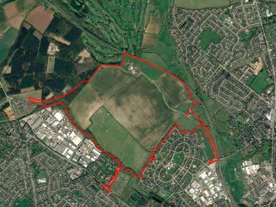 The Dallington Grange development will have 3,000 homes, with Lodge Farm industrial estate to the south, and Kings Heath to the east