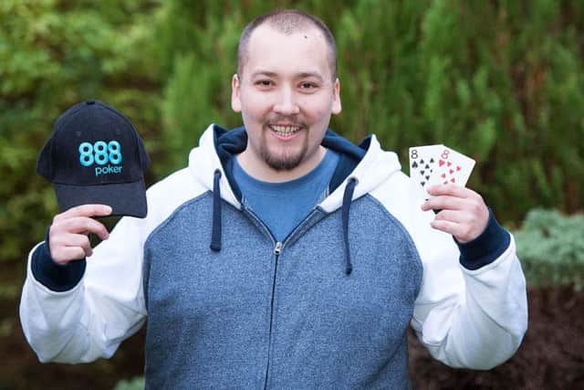 Warehouse worker, Peter Martin, 24, has bagged a trip to Vegas today - after spending just 77p on an online tournament entry.