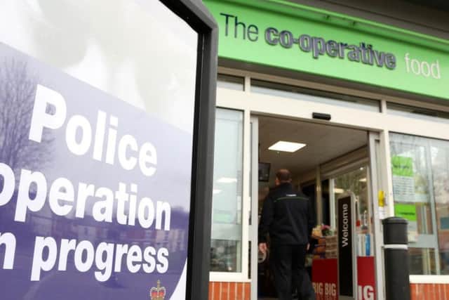 New security measures at Central England Co-op Food Stores have been put in place to combat crime in this town.