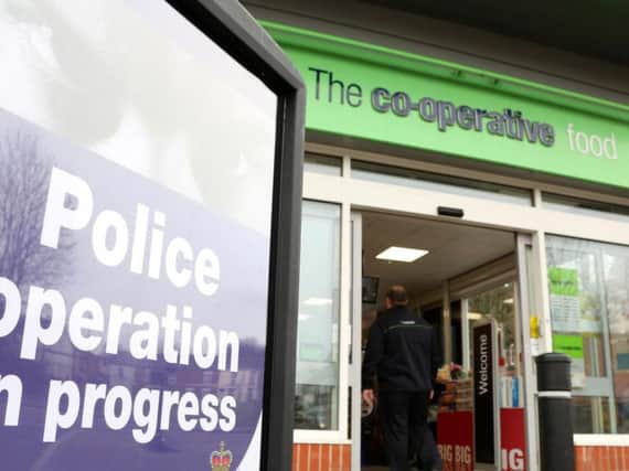New security measures at Central England Co-op Food Stores have been put in place to combat crime in this town.