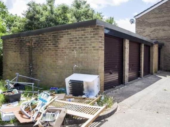 In June this year, these garages 6-17 in Pell Court, Lumbertubs, were up for consultation.