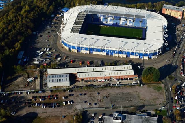Aerial view of the King Power Stadium in Leicester after the helicopter crash on Saturday night (Photograph: Tristan Potter/SWNS.com) SUS-181029-121313001