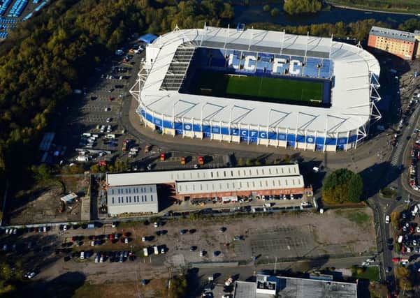 Aerial view of the King Power Stadium in Leicester after the helicopter crash on Saturday night (Photograph: Tristan Potter/SWNS.com) SUS-181029-121313001
