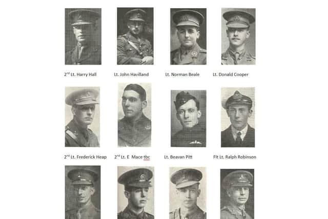 Some of the Kingsley officers that died in the First World War