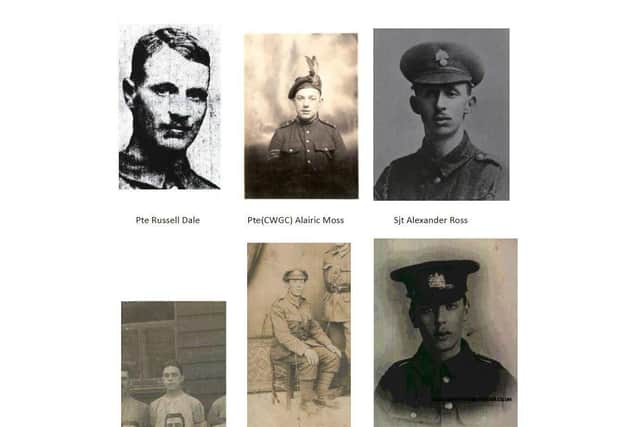 Mr Stone uncovered photos of soldiers on the St Matthew's roll of honour who died in the conflict