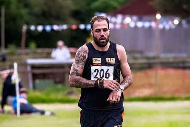 Chris Lamb is running to and from 12 London football league stadiums to raise money for his best mate.