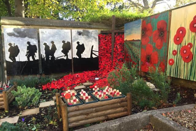 Towcester's garden of remembrance at St Lawrence Church