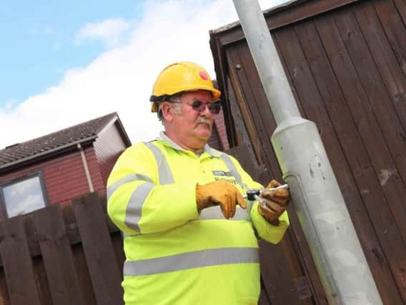 An inspection of 1,300 Northampton Borough Council-owned street lights has found that 300 need work.