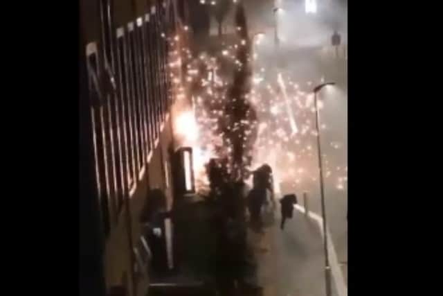 The incident happened at Waterside Campus in the early hours of Tuesday.