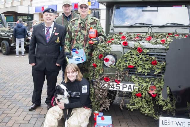 Military Vehicle Trust volunteers in Abington Street