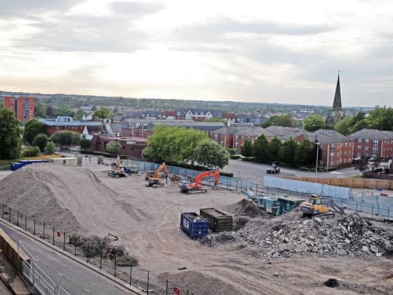 The Greyfriars site in 2015, weeks after the demolition of the old bus station