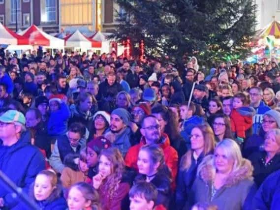 Emily Williams and Susan Corless turned on the lights, in Northampton's Market Square, back in 2017. Keen swimmer, Emily, was commended with the Young Sportswoman Award and Susan, an archery enthusiast, won the Local Sportswoman Award.