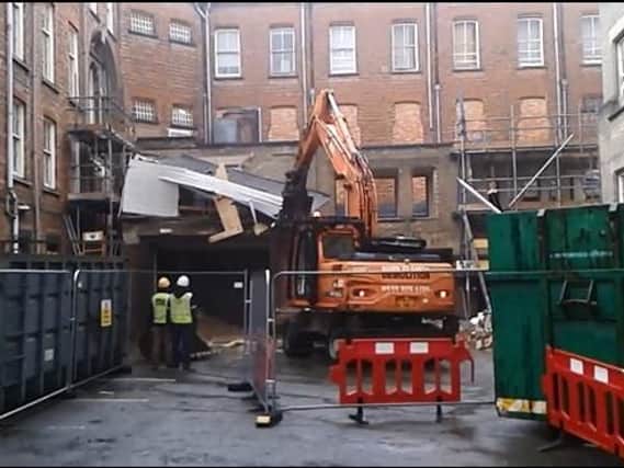 Demolition gets underway