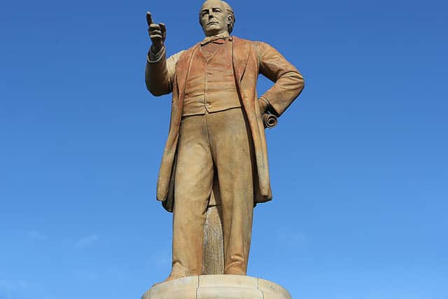 Charles Bradlaugh's statue sits in Abington Square in Northampton town centre (Picture: Kirsty Edmonds)