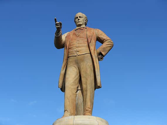 Charles Bradlaugh's statue sits in Abington Square in Northampton town centre (Picture: Kirsty Edmonds)
