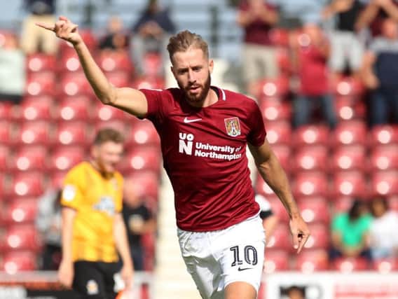 Kevin van Veen equalised late on for the Cobblers, only for the Imps to snatch it