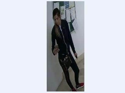 A woman captured on CCTV in Bloomsbury House, Guildhall Road