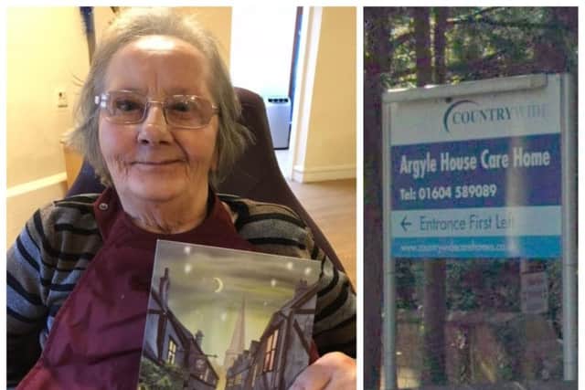 Valerie Mary Hawksworth died after falling from her chair at Argyle House Care Home.