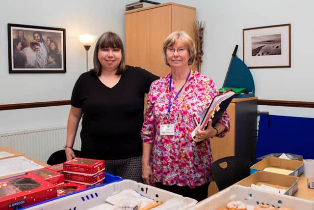 Lorraine Bewley-Tipper, right, says she would not be surprised if the rollout of Universal Credit led to a 50 per cent increase in those using the Emmanuel Church foodbank.