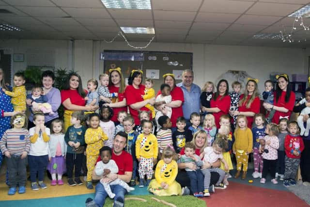 Staff and children at Totstop Day Nursery, which has been open since 2000, are hoping to raise 2,000 for charity. The nursery also has two other sites in Kettering and Duston, ran by Chris and Jenny Black.