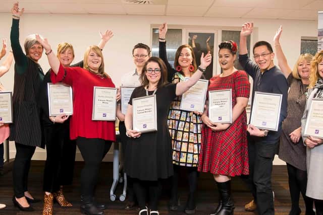 Some of the winners at the Northampton Town Centre BID Mystery Shopper Awards