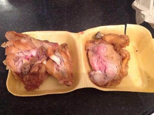 Karmen's 10-year-old granddaughter asked whether the chicken should be pink.