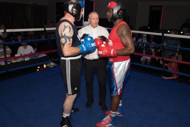 Mr Redmond put on his gloves on November 17 for the sold-out match at The Park Inn by Radisson, Silver Street.