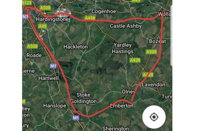 The Olney Terrier has been spotted across Northamptonshire - from Olney, to Wollaston, to Milton Malsor.