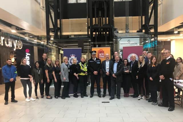 All 60 retailers at the Grosvenor Centre have signed up to a scheme aimed at tackling shoplifters.