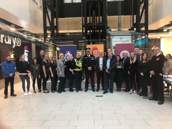 All 60 retailers at the Grosvenor Centre have signed up to a scheme aimed at tackling shoplifters.