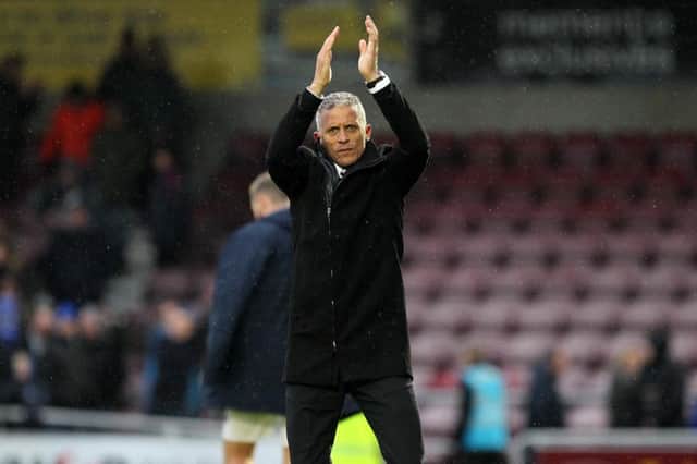 Keith Curle has already developed a positive connection with his home fans