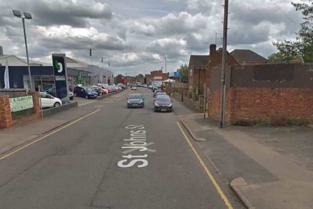 St John's Street, Wellingborough, where two cars were broken into overnight. Image copyright google. NNL-181123-102116005