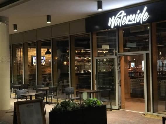 Waterside restaurant is tucked away on Northampton's new Waterside Campus.
