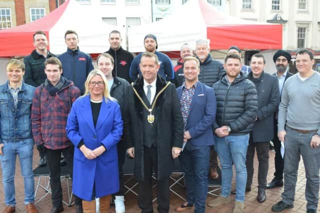 The award ceremony took place in Market Square.
