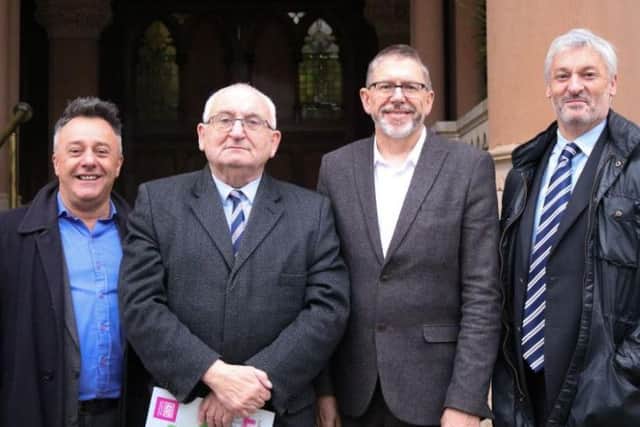 Tony Knaggs, Goodwill Solutions CIC, Lord John Bird, founder of The Big Issue, Robin Burgess, CEO of Northampton Hope, Nick Petford, Vice Chancellor at the University of Northampton