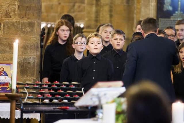 The Training Choir from the Northamptonshire Music and Performance Arts Trust performed Keep You in Peace