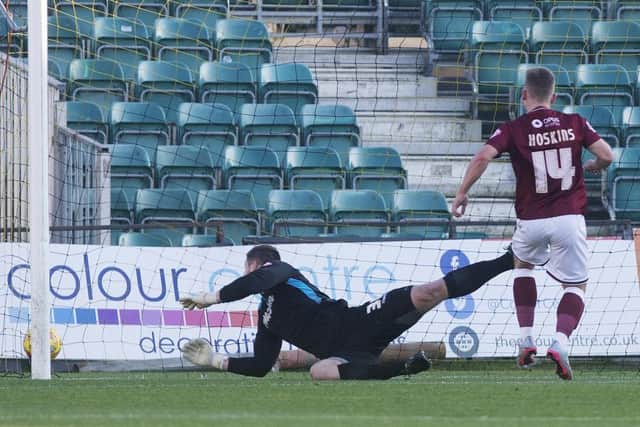 Sam Hoskins scored Town's opener when they last visited Newport