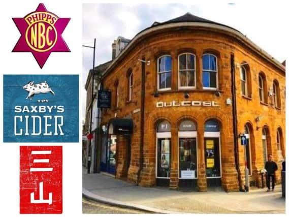 Three county brewers have teamed up to open a pop-up bar in Northampton town centre.