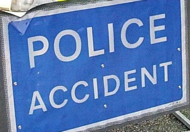 Police accident sign