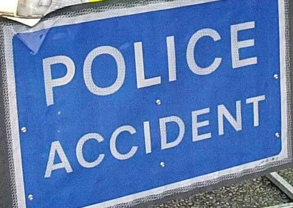 Police accident sign