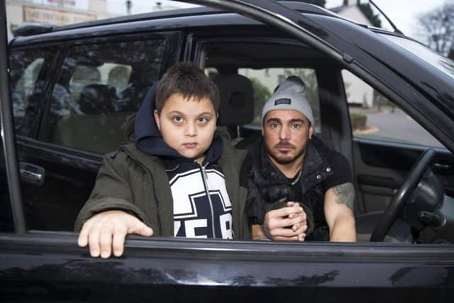 Dario Techy and his son Christian are being forced to live in Dario's car, he says, until the council can find them a home.
