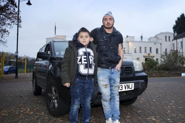 Dario, who is now unemployedbecause he needs to look after Christian full time, said he cannot send the boy to school because he is not getting a good nights sleep in the car.