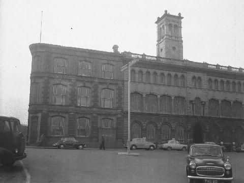 Box makers and printers Horton and Arlidge in Campbell Square, Northampton, in April 7, 1962, demolished in 1981