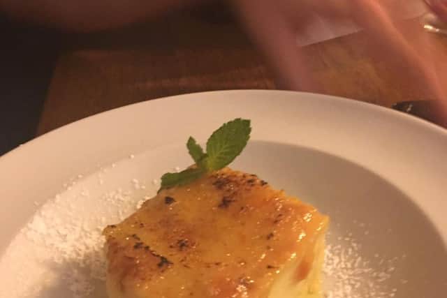White Chocolate Bread & Butter Pudding